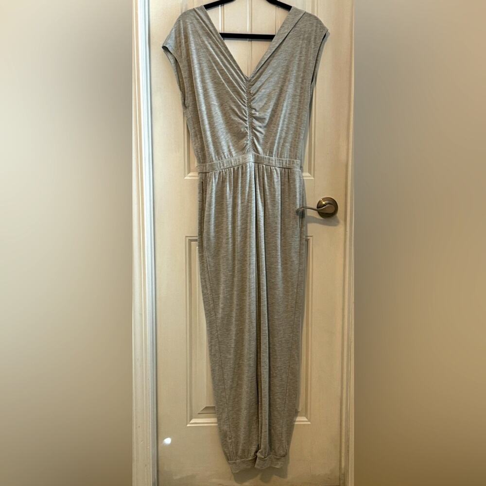 Express Light Gray Sleeveless jumpsuit